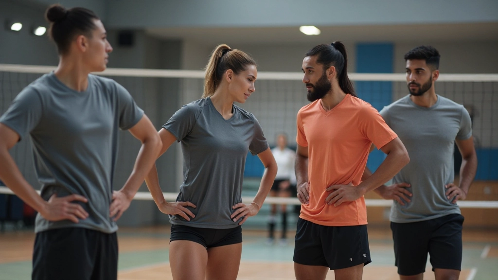 لاعب كرة طائرة محترف يقوم بحركة الضرب الهجومية بقوة وتركيز عالي