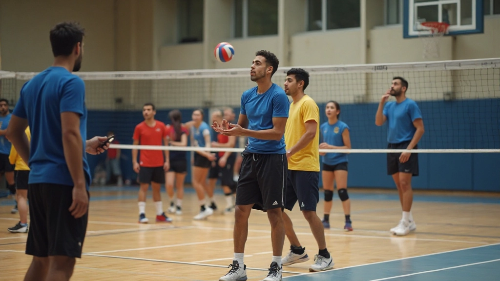 فريق يقوم بتمرين تكتيكي منظم حيث يتم محاكاة سيناريوهات حقيقية من المباراة تحت إشراف المدرب